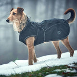 Black Uppsala Water Repellent Reflective Dog Coat