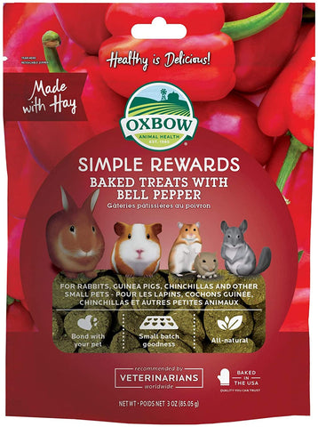 Oxbow Simple Rewards Bell Pepper Baked Treats
