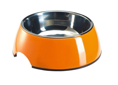 Orange Hunter Melamine Pet Feeding Bowl