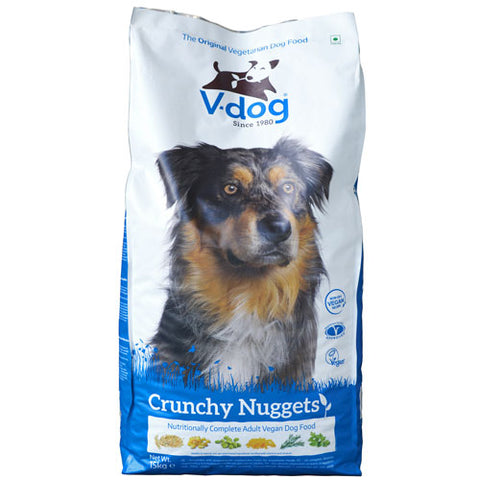 V-dog Crunchy Nuggets Vegan Dog Food (15kg)